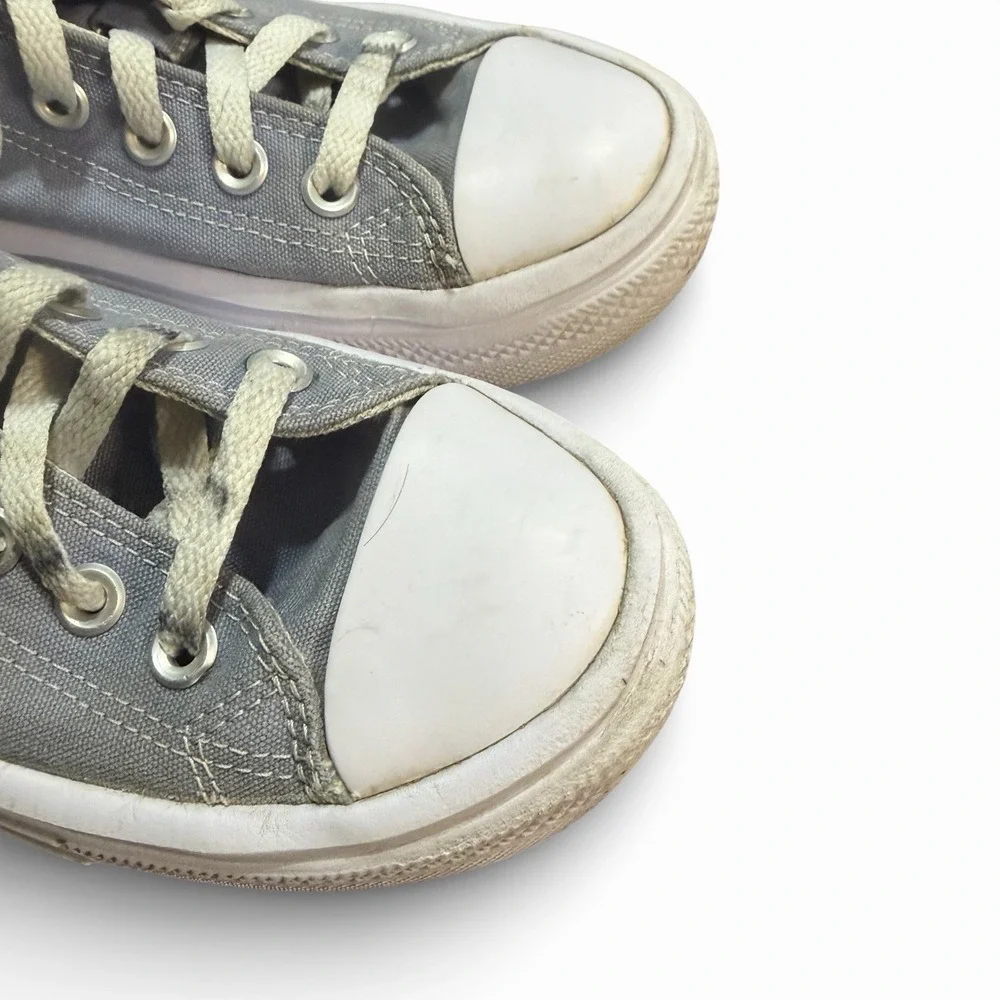 Converse Chuck Taylor All Star High Top Gray Canvas Sneakers‎ Size 7 - Picture 7 of 11